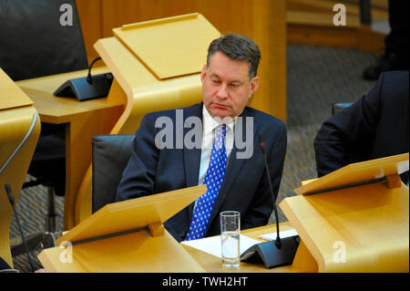 Edinburgh, Großbritannien. 20. Juni 2019. Im Bild: murdo Fraser MSP Stage3-Verfahrens: Planung (Schottland) Bill in der Kammer des Schottischen Parlaments. Stockfoto