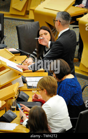 Edinburgh, Großbritannien. 20. Juni 2019. Im Bild: Stufe 3 Verfahren: Planung (Schottland) Bill in der Kammer des Schottischen Parlaments. Credit: Colin Fisher/Alamy leben Nachrichten Stockfoto