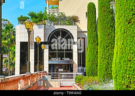 Fontvieille, Monaco - 13. Juni, 2014: der Naval Museum von Monaco Stockfoto