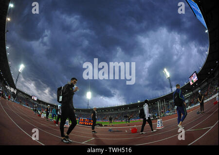 Ostrava, Tschechische Republik. Juni, 2019 20. Allgemeine Ansicht mit Sturm während der IAAF World Challenge Golden Spike in Ostrava in der Tschechischen Republik. Credit: Slavek Ruta/ZUMA Draht/Alamy leben Nachrichten Stockfoto