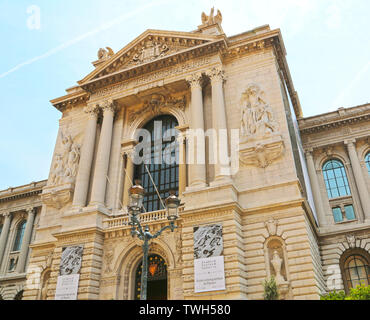 Monaco, Monaco - 13. Juni, 2014: Ozeanografischen Museum von Monaco, das Gebäude ist Teil des Ozeanographischen Institut, das Museum der Marine science Stockfoto