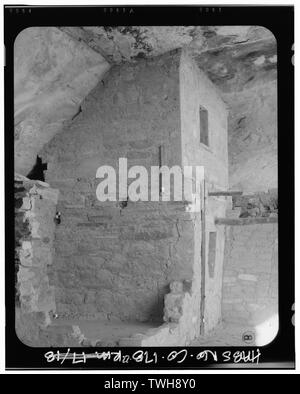 Zimmer 17-18 - Balkon Haus, Cortez, Montezuma County, CO Stockfoto