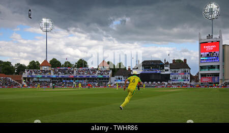 NOTTINGHAM, ENGLAND. 20. JUNI 2019: einen allgemeinen Überblick über das Spiel während der Australien v Bangladesch, ICC Cricket World Cup Match, an der Trent Brücke, Nottingham, England. Credit: Cal Sport Media/Alamy leben Nachrichten Stockfoto