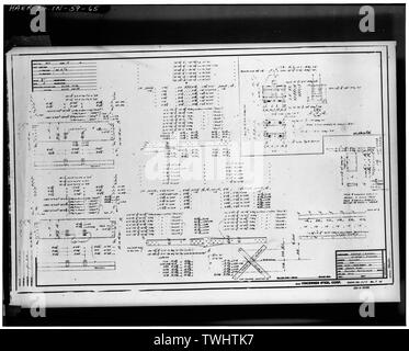 SHOP PLAN FÜR BAUSTAHL (Blatt Nr. 15) - Hutsonville Brücke, Spanning Wabash River auf der State Route 154, Graysville, Sullivan County, IN; Milbank, R V; Robinson und Steinman; Wisconsin Brücke und Iron Company; Vincennes Steel Corporation; Glasgow, Charles J Stockfoto