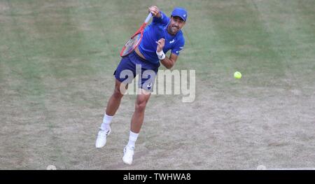 Dulmen, Deutschland. Juni, 2019 20. Männer ATP-Turnier Steve Johnson, Aktion | Nutzung der weltweiten Kredit: dpa/Alamy leben Nachrichten Stockfoto