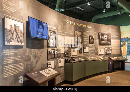 Little Rock, Arkansas - Besucherzentrum des National Park Service in Little Rock Central High School National Historic Site. Der park Service sagt t Stockfoto