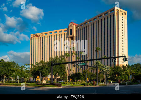 Orlando, Florida. 23. Mai 2019. Panoramablick auf Rosen Centre Hotel am International Drive Stockfoto