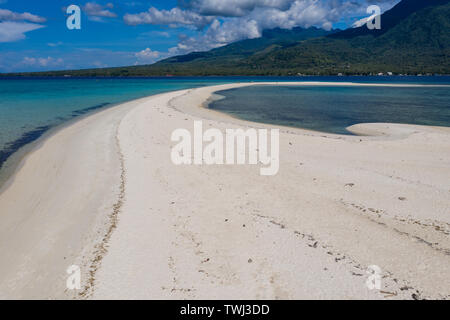 Luftaufnahme der Weißen Insel, Camiguin, Mindanao, Philippinen Stockfoto