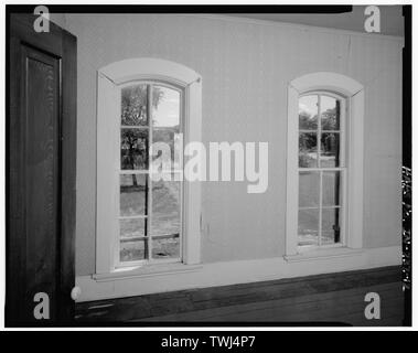 Zweiter Stock, südost Schlafzimmer, nach Osten. Finishing der Tür beachten. - Jackson Fleming House, West End erste Straße, Auffahrt Südwestlich von Warren und ersten Straßen, West Lebanon, Warren County, IN Stockfoto