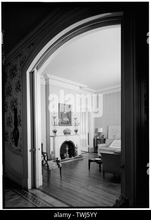 September 1966 ALLGEMEINE ANSICHT VON SÜDOSTEN ZIMMER - Benjamin Pomeroy House, 658 Pequot Straße, Southport, Fairfield County, CT Stockfoto