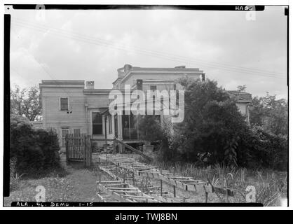 Seitenansicht Osten. 1936 - Gaineswood, 805 South Cedar Street, Demopolis, Marengo County, AL Stockfoto