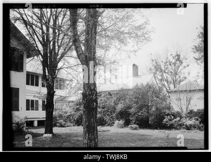 Seitenansicht, mit Nebengebäuden. April 3, 1934. Foto - W. N. Manning. - Bluff Hall, 407 North Kommissare Avenue, Demopolis, Marengo County, AL Stockfoto