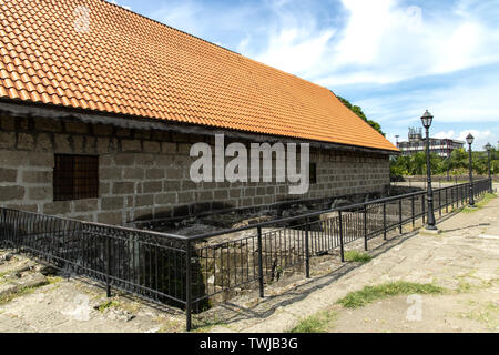 Juni 9,2019 alten Gefängnisgebäude in Fort Santiago in Intramuros, Manila, Philippinen Stockfoto