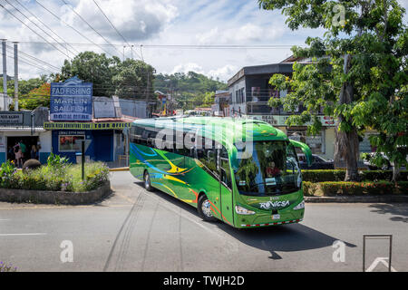 Quepos ist ein kleines boomenden Hafenstadt in Costa Rica berühmt als einer der besten Orte der Welt für Big Game Fischen. Stockfoto