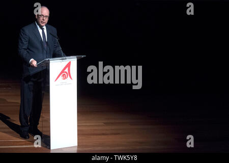 Madrid, Spanien. Juni, 2019 20. Fürst Albert II. von Monaco, bei der Präsentation der Fürst Albert II. von Monaco Awards Foundation im Museo Reina Sofia. Madrid, 20.06.2019 | Verwendung der weltweiten Kredit: dpa/Alamy leben Nachrichten Stockfoto