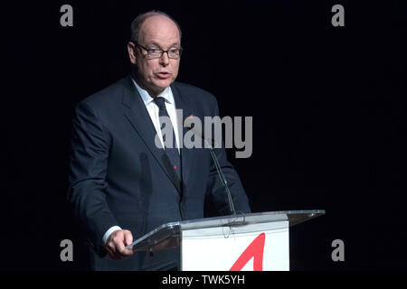 Madrid, Spanien. Juni, 2019 20. Fürst Albert II. von Monaco, bei der Präsentation der Fürst Albert II. von Monaco Awards Foundation im Museo Reina Sofia. Madrid, 20.06.2019 | Verwendung der weltweiten Kredit: dpa/Alamy leben Nachrichten Stockfoto