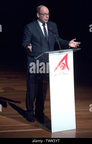 Madrid, Spanien. Juni, 2019 20. Fürst Albert II. von Monaco, bei der Präsentation der Fürst Albert II. von Monaco Awards Foundation im Museo Reina Sofia. Madrid, 20.06.2019 | Verwendung der weltweiten Kredit: dpa/Alamy leben Nachrichten Stockfoto