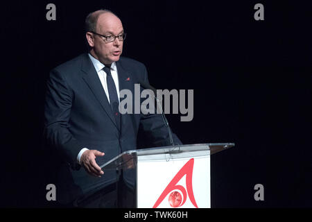 Madrid, Spanien. Juni, 2019 20. Fürst Albert II. von Monaco, bei der Präsentation der Fürst Albert II. von Monaco Awards Foundation im Museo Reina Sofia. Madrid, 20.06.2019 | Verwendung der weltweiten Kredit: dpa/Alamy leben Nachrichten Stockfoto