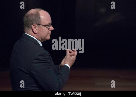 Madrid, Spanien. Juni, 2019 20. Fürst Albert II. von Monaco, bei der Präsentation der Fürst Albert II. von Monaco Awards Foundation im Museo Reina Sofia. Madrid, 20.06.2019 | Verwendung der weltweiten Kredit: dpa/Alamy leben Nachrichten Stockfoto