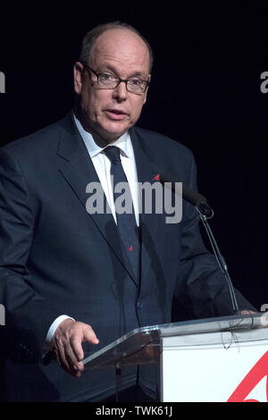 Madrid, Spanien. Juni, 2019 20. Fürst Albert II. von Monaco, bei der Präsentation der Fürst Albert II. von Monaco Awards Foundation im Museo Reina Sofia. Madrid, 20.06.2019 | Verwendung der weltweiten Kredit: dpa/Alamy leben Nachrichten Stockfoto