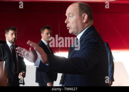 Madrid, Spanien. Juni, 2019 20. Fürst Albert II. von Monaco, bei der Präsentation der Fürst Albert II. von Monaco Awards Foundation im Museo Reina Sofia. Madrid, 20.06.2019 | Verwendung der weltweiten Kredit: dpa/Alamy leben Nachrichten Stockfoto