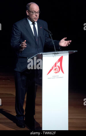 Madrid, Spanien. Juni, 2019 20. Fürst Albert II. von Monaco, bei der Präsentation der Fürst Albert II. von Monaco Awards Foundation im Museo Reina Sofia. Madrid, 20.06.2019 | Verwendung der weltweiten Kredit: dpa/Alamy leben Nachrichten Stockfoto