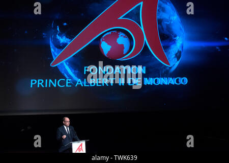 Madrid, Spanien. Juni, 2019 20. Fürst Albert II. von Monaco, bei der Präsentation der Fürst Albert II. von Monaco Awards Foundation im Museo Reina Sofia. Madrid, 20.06.2019 | Verwendung der weltweiten Kredit: dpa/Alamy leben Nachrichten Stockfoto