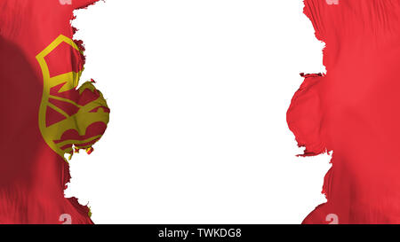 Gestrahlt Skopje City Flagge Stockfoto