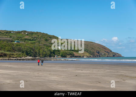 Poppit Sands in der Nähe von Cardigan an der Küste von Pembrokeshire, Wales. Stockfoto