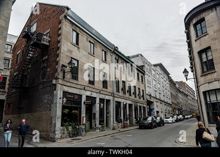 Old Montreal Gebäude Stockfoto