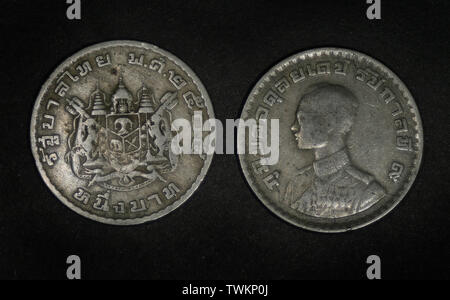 Thailand 1 Baht, 2505 (1962) Stockfoto