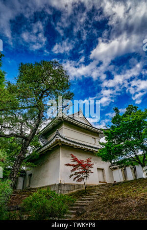 Nijo-jo Burg im Frühling Stockfoto