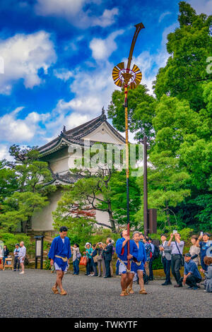 Nijo-jo Burg im Frühling Stockfoto