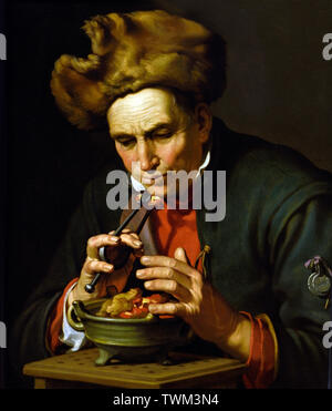 Allegorie des Winters 1625-1630 von Abraham Bloemaert, 1566-1651 (mögliche Anspielung auf das Feuer der Liebe, Leidenschaft und Freude getankt. weniger vorsichtig.) Die Niederlande, Niederländisch. Stockfoto