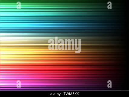 Abstrakte farbenfrohe Speed Linie Hintergrund Textur vektor Illustration. Stock Vektor