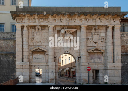 Land Gate, Zadar, Kroatien Stockfoto