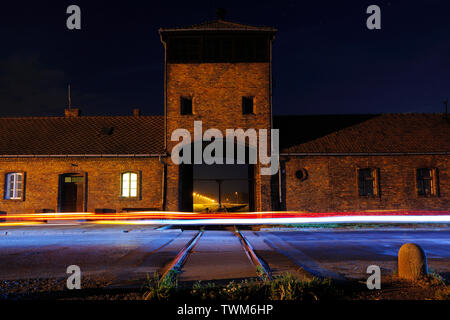 Auschwitz II-Birkenau Brzezinka, deutschen Vernichtungslager, Konzentrationslager, Polen, Konzentrationslager, Deutsche Massenvernichtung, Oświecim, Stockfoto