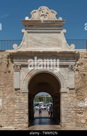 Sea Gate, Zadar, Kroatien Stockfoto