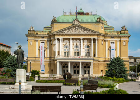 Kroatisches Nationaltheater, Rijeka, Kroatien Stockfoto