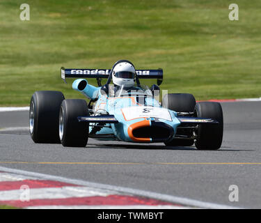 Klaus Bergs, Brabham BT36, HSCC historische Formel 2, Formel Atlantic, Meister Historisches Festival, Brands Hatch, Mai 2019. Brands Hatch, klassische Autos, c Stockfoto