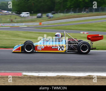 David Tomlin, Rondel Motul Mi, HSCC historische Formel 2, Formel Atlantic, Meister Historisches Festival, Brands Hatch, Mai 2019. Brands Hatch, classic car Stockfoto