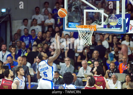 Sassari, Italien, 20. Juni 2019. Endspiel LBA (Lega Basket Italia) Match 6 zwischen UMANA REYER VENEZIA VS DINAMO BANCO DI SARDEGNA SASSARI an Palaserradi Stockfoto