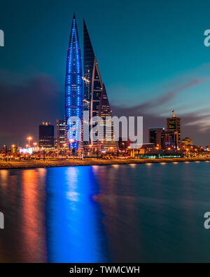 Das World Trade Center von Bahrain Stockfoto