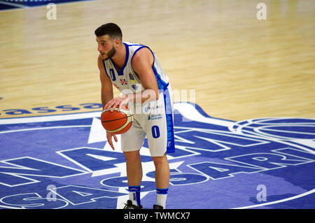 Sassari, Italien, 20. Juni 2019. Endspiel LBA (Lega Basket Italia) Match 6 zwischen UMANA REYER VENEZIA VS DINAMO BANCO DI SARDEGNA SASSARI an Palaserradi Stockfoto