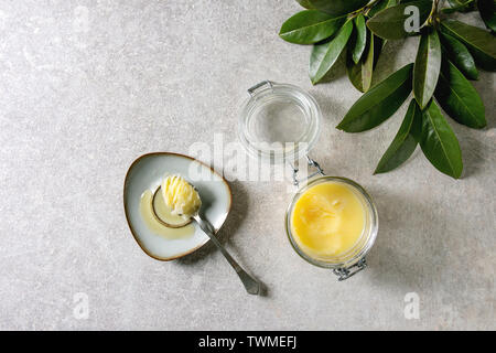 Ghee Butter geschmolzen Stockfoto