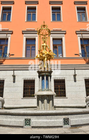 Brunnen Prinzessin Turandot auf Arbat, vor Vakhtangov Theater Stockfoto