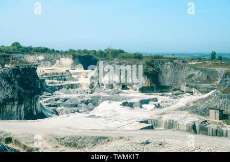 Jaddih Kalkstein Mine, Bangkalan, Madura Insel, Ost Java, Indonesien Stockfoto