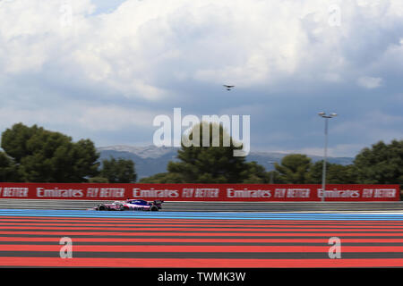 Marseille, Frankreich. 21. Jun 2019. FIA Formel 1 Grand Prix von Frankreich, Training; SportPesa Racing Point, Sergio Perez Credit: Aktion Plus Sport Bilder/Alamy leben Nachrichten Stockfoto