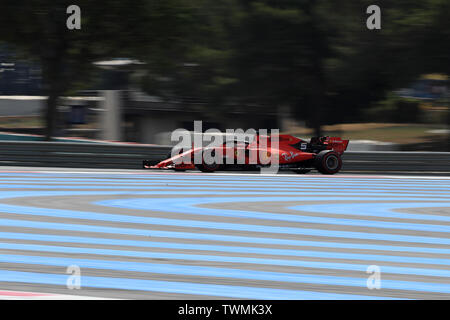 Marseille, Frankreich. 21. Jun 2019. FIA Formel 1 Grand Prix von Frankreich, Training; Scuderia Ferrari, Sebastian Vettel Quelle: Aktion Plus Sport Bilder/Alamy leben Nachrichten Stockfoto