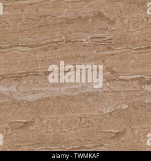 Hell beige Marmor Textur mit kontrast Muster. Nahtlose quadratische Hintergrund, Fliese bereit. Stockfoto